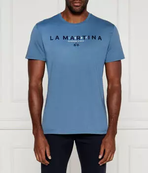 Футболка мужская La Martina с логотипом бренда, синий