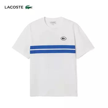 Футболка мужская Lacoste хлопковая, белый