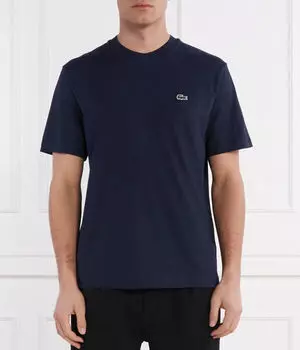Футболка мужская Lacoste однотонная, синий