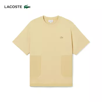 Футболка мужская Lacoste с короткими рукавами, бежевый