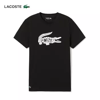 Футболка мужская Lacoste с короткими рукавами, темно - зеленый