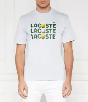 Футболка мужская Lacoste с принтом, голубой