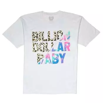 Футболка мужская Lepard Tie Dye белого цвета Billion Dollar Baby