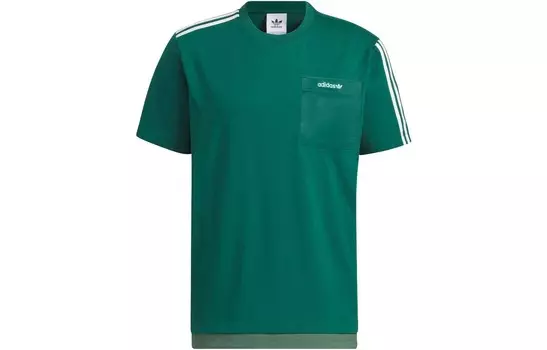 Футболка мужская лесная зеленая Adidas Originals, зеленый