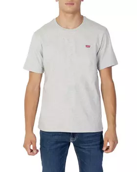 Футболка мужская Levis однотонная, серый
