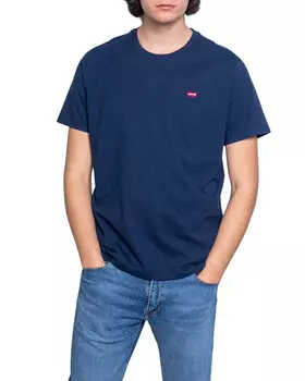 Футболка мужская Levis однотонная, синий