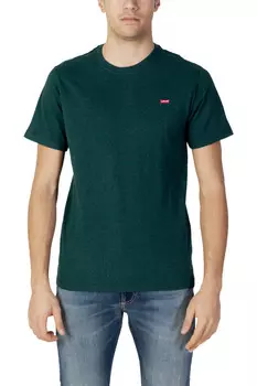 Футболка мужская Levis однотонная, зеленый