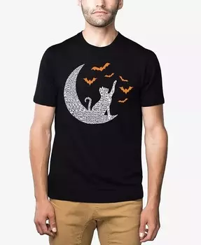 Футболка мужская Lunar Bats Premium Blend Word Art LA Pop Art, черный
