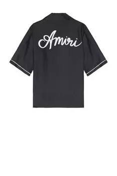 Футболка мужская MA Swirl Bowling Shirt Amiri, черный