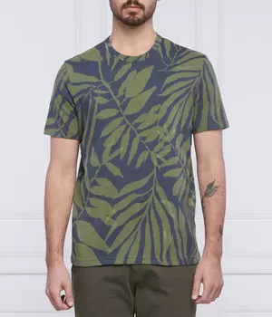 Футболка мужская Marc O' Polo с принтом в виде листьев, зеленый