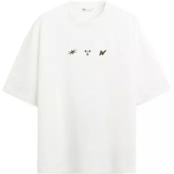 Футболка мужская матово-белая Zara, белый