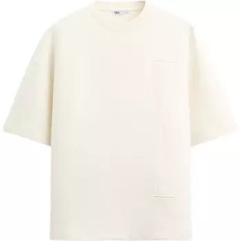 Футболка мужская матово-белая Zara, белый