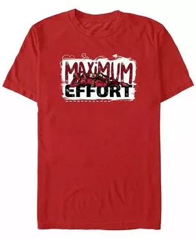 Футболка мужская Maximum Effort Deadpool Dogpool с коротким рукавом Fifth Sun, красный