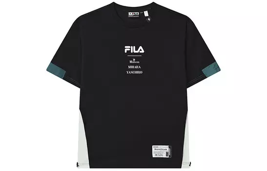 Футболка мужская Mihara Yasuhiro X, цвет черный как смоль Fila, черный