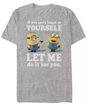 Футболка мужская Minions Laugh At Yourself с коротким рукавом Fifth Sun, серый