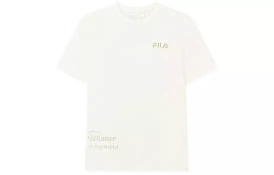 Футболка мужская молочно-белая Fila, слоновая кость