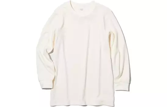 Футболка мужская молочно-белая Uniqlo, слоновая кость