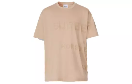 Футболка мужская мягкая желто-коричневая Burberry, коричневый