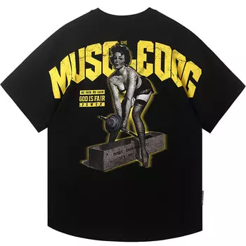 Футболка мужская Muscle Dog, розовый