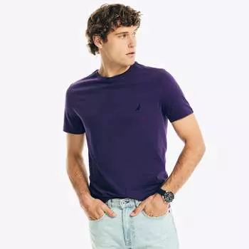 Футболка мужская Nautica Solid с круглым вырезом, цвет violet wave 19-3750 tcx