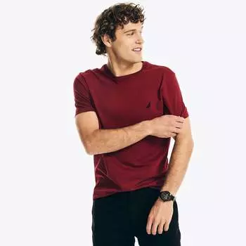 Футболка мужская Nautica Solid с круглым вырезом, цвет nrf biking red