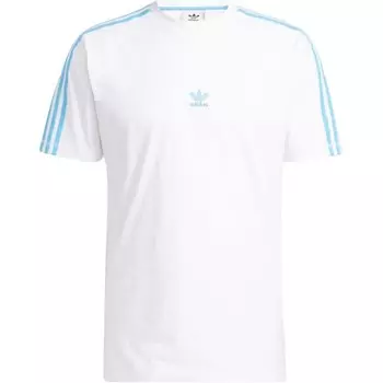 Футболка мужская небесно-голубая/белая Adidas Originals, белый