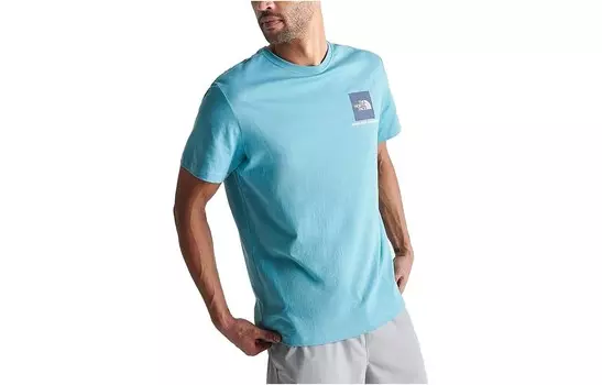 Футболка мужская небесно-голубая The North Face, голубой