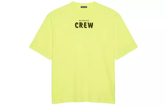 Футболка мужская неоново-зеленая Balenciaga, зеленый