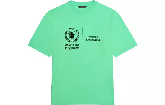 Футболка мужская неоново-зеленая Balenciaga, зеленый