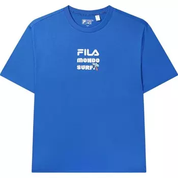 Футболка мужская нежно-голубая Fila, голубой