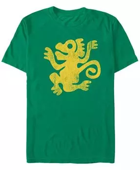 Футболка мужская Nickelodeon Legends of the Hidden Temple Distressed Monkey с коротким рукавом Fifth Sun, зеленый
