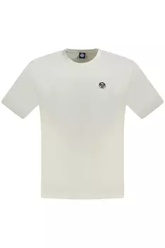 Футболка мужская North Sails однотонная с логотипом, белый