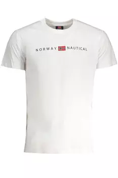 Футболка мужская Norway 1963 хлопковая с принтом на груди, белый