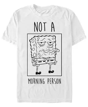 Футболка мужская Not A Morning Person с коротким рукавом и круглым вырезом Fifth Sun, белый