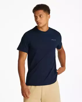 Футболка мужская облегающая с короткими рукавами Tommy Jeans, тёмно-синий