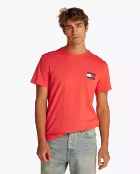 Футболка мужская облегающая с короткими рукавами Tommy Jeans, красный