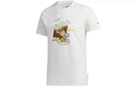 Футболка мужская Off White Adidas Neo, цвет Jade White