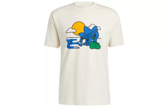 Футболка мужская Off White Adidas Originals, кремовый