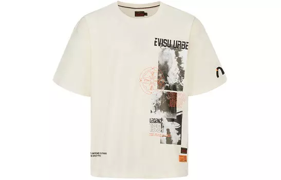Футболка мужская Off White Evisu, кремовый