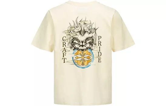 Футболка мужская Off White Evisu, кремовый