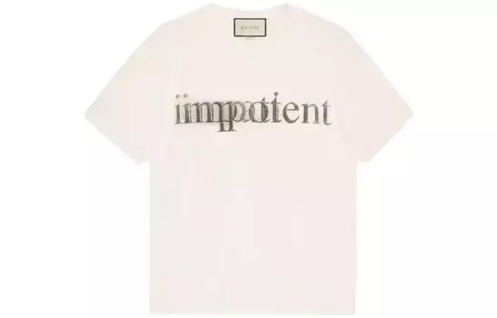 Футболка мужская Off White Gucci, кремовый