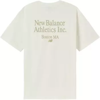 Футболка мужская Off White New Balance, кремовый
