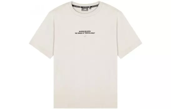 Футболка мужская Off White New Balance, кремовый