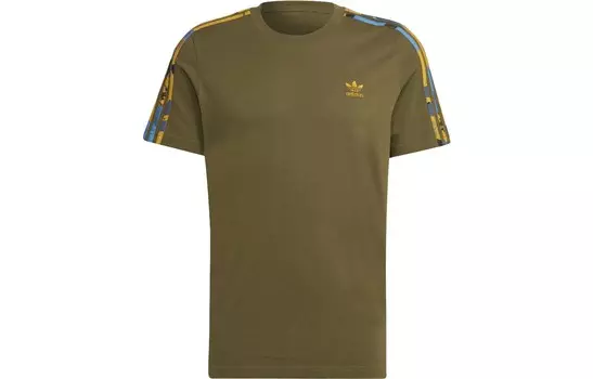 Футболка мужская оливковая Adidas Originals, оливковый