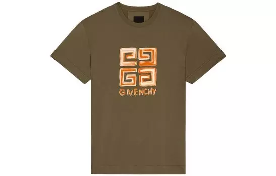 Футболка мужская оливковая Givenchy, оливковый