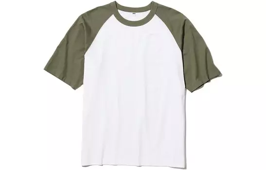 Футболка мужская оливковая Uniqlo, оливковый