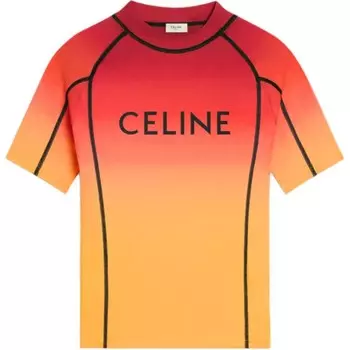Футболка мужская оранжевая Celine, оранжевый