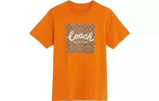 Футболка мужская оранжевая Coach, оранжевый