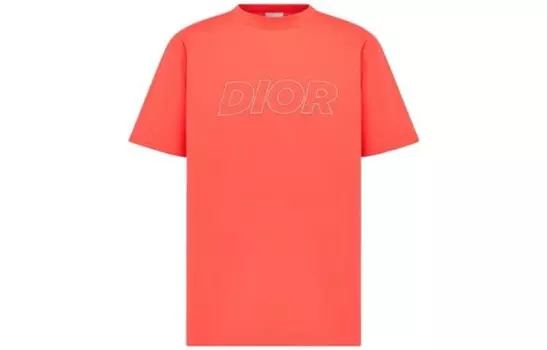 Футболка мужская оранжевая Dior, оранжевый
