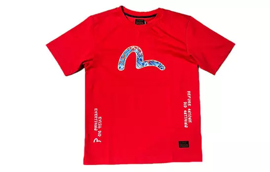 Футболка мужская оранжевая Evisu, оранжевый